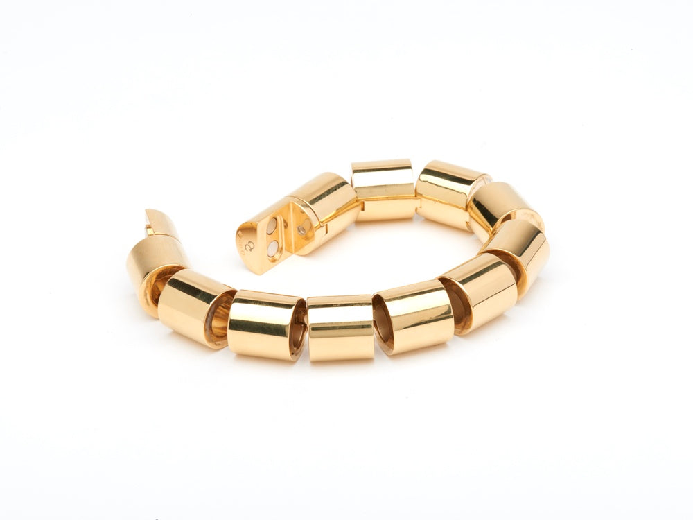 BRACELET SPINAL LARGE VERMEIL ROSE