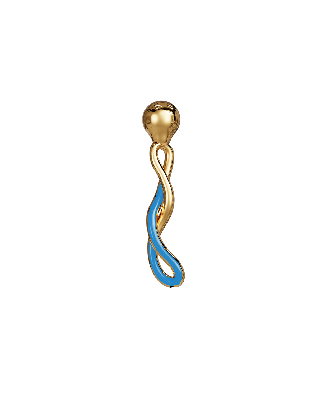 COLLIER ALPHABET I VERMEIL BLEU