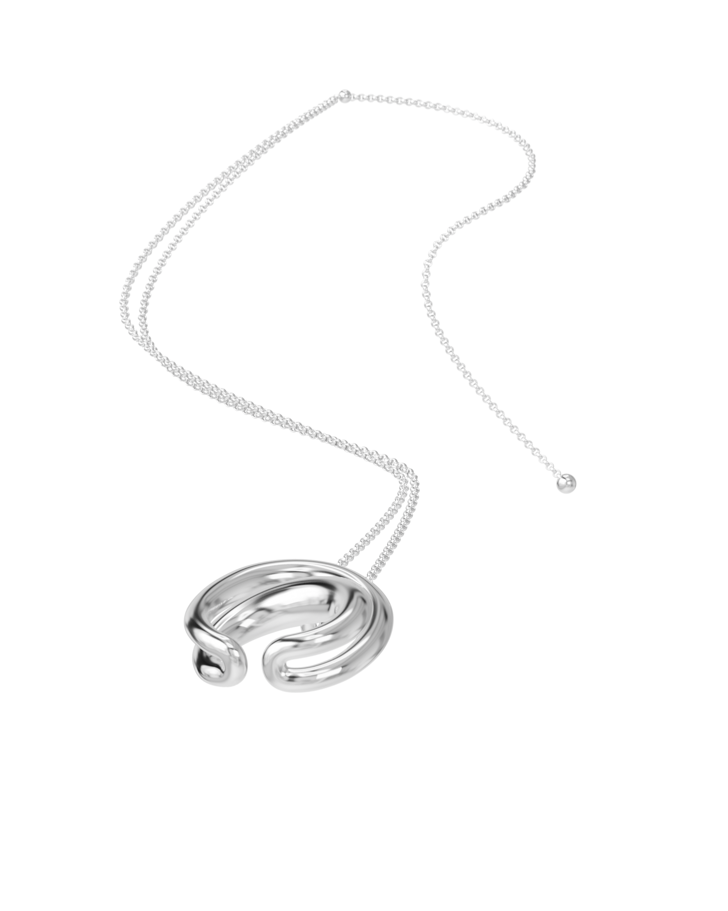 COLLIER INITIAL ARGENT