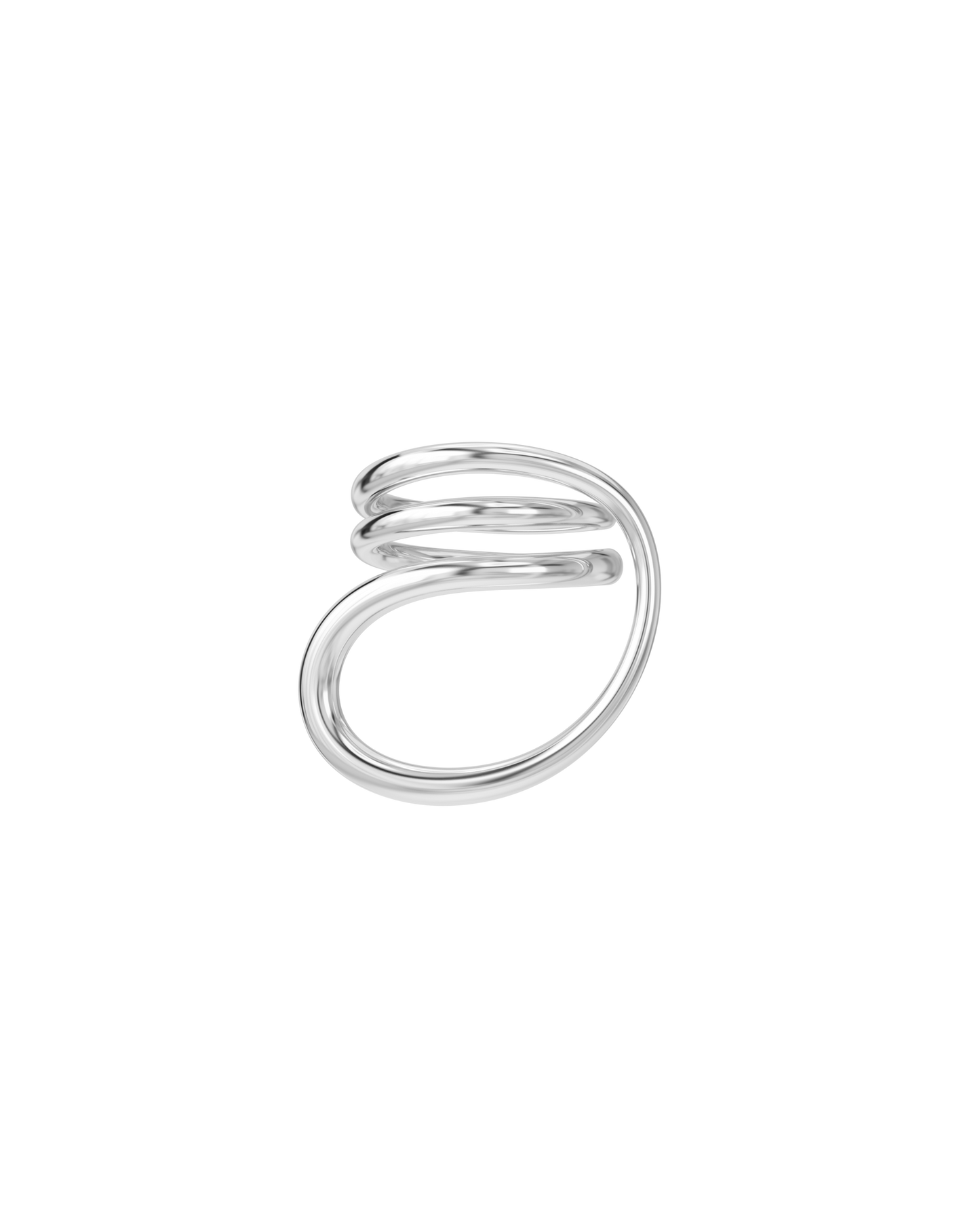 BAGUE ROUND TRIP ARGENT