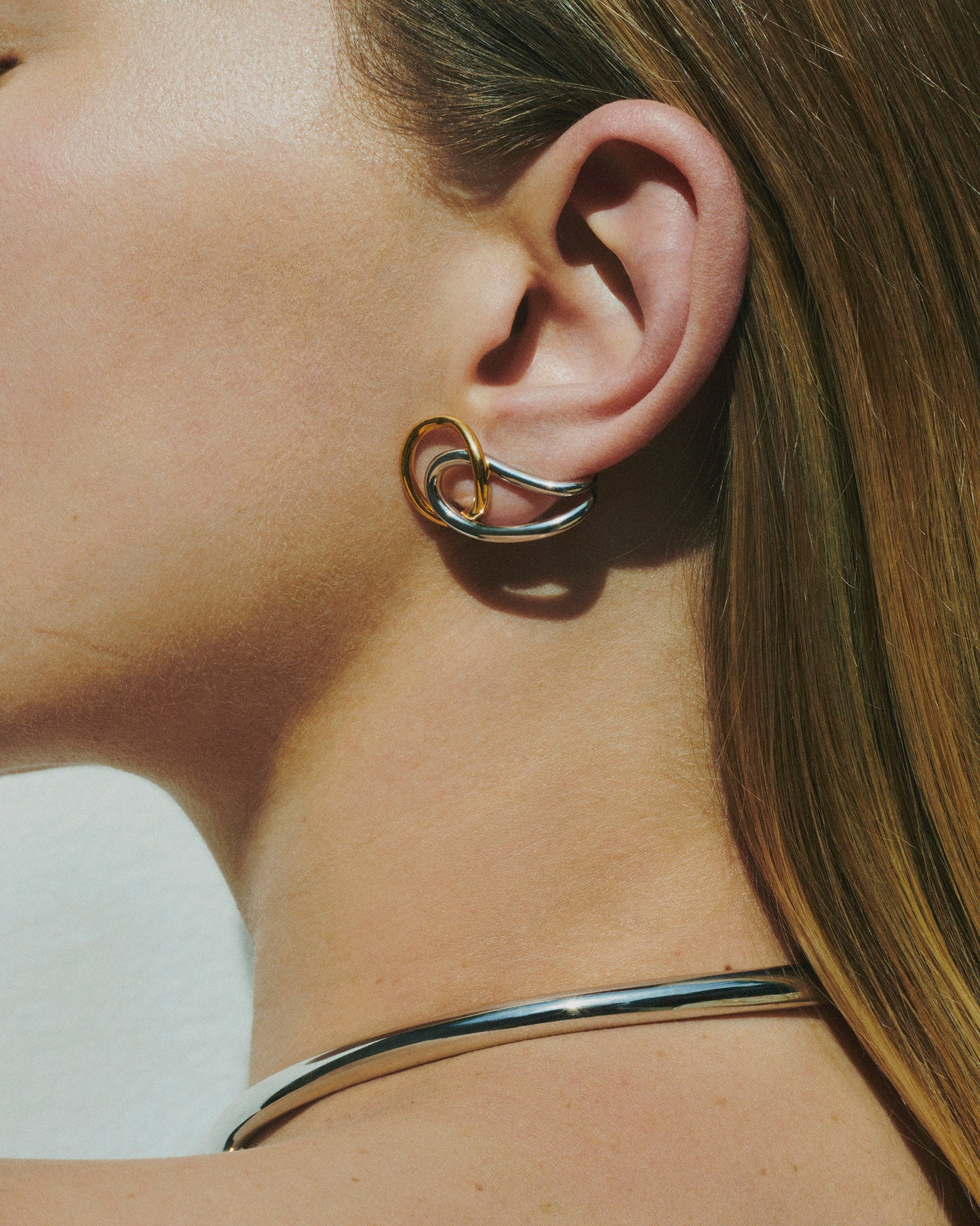 BOUCLES D'OREILLES BLAUE VERMEIL & ARGENT