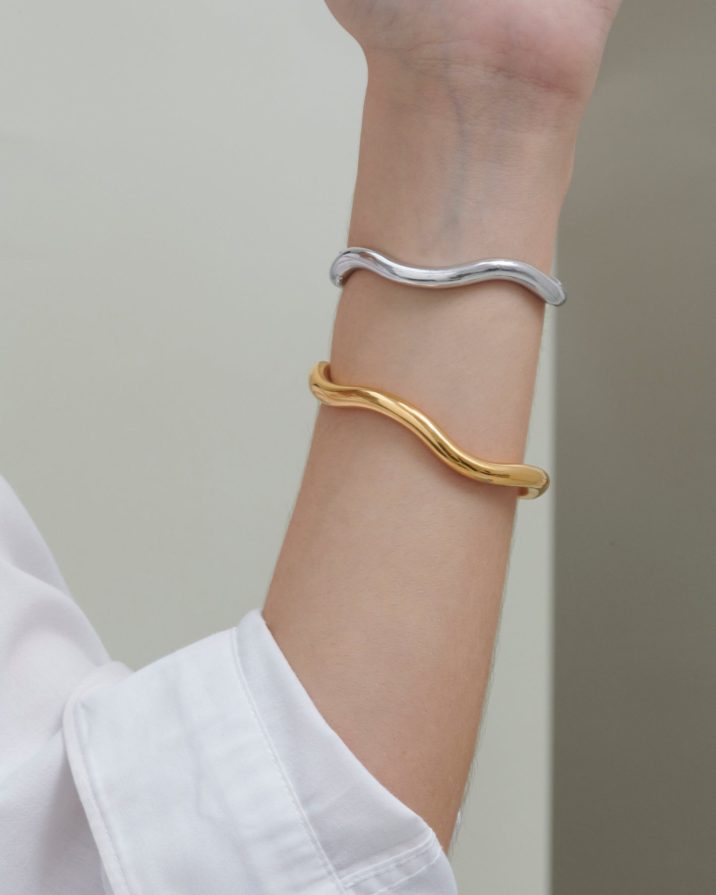BRACELET WAVE ARGENT