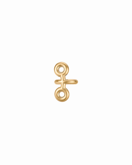 CUFF D'OREILLE BINARY CHAIN VERMEIL