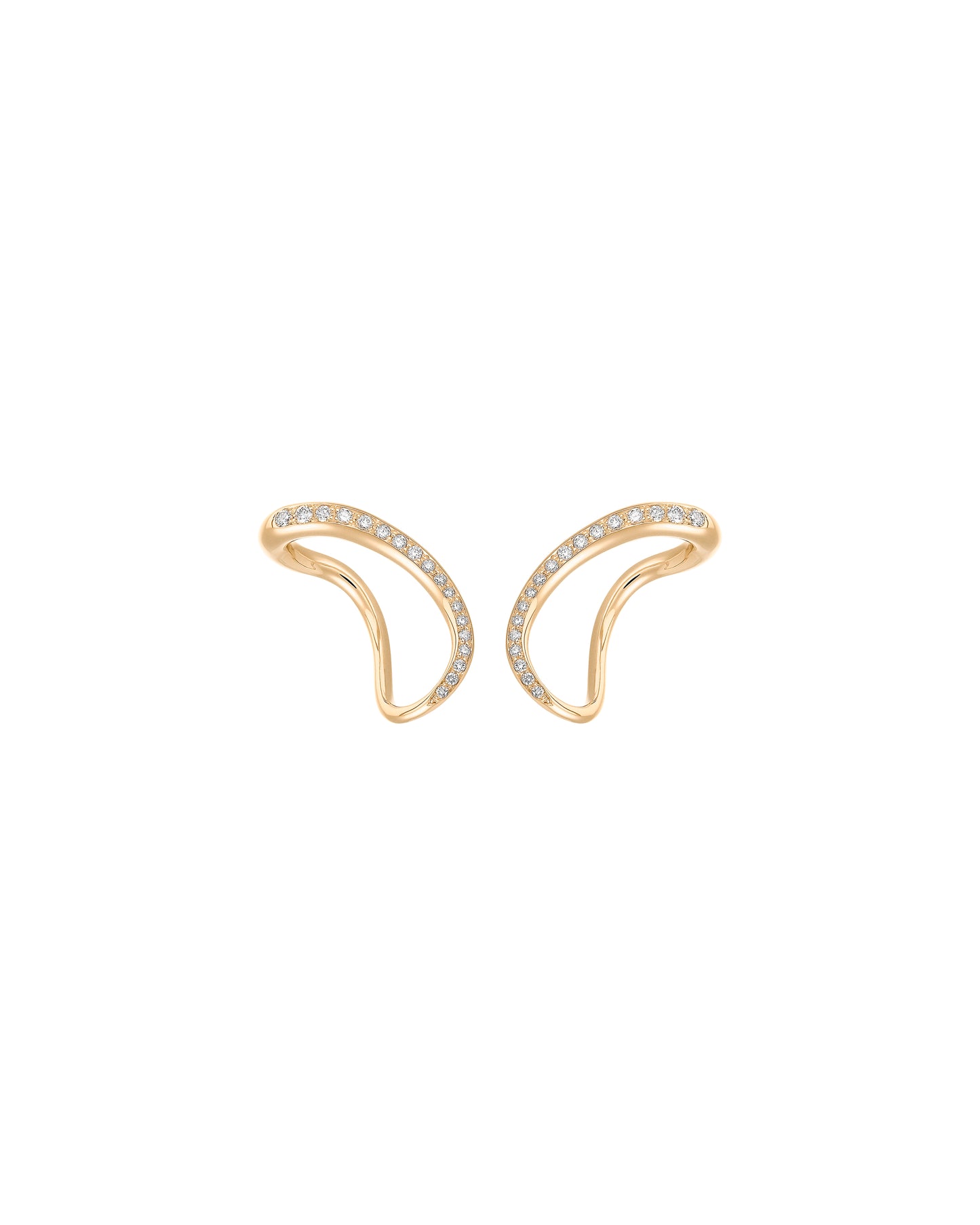 BOUCLES D'OREILLES SLIDE OR JAUNE