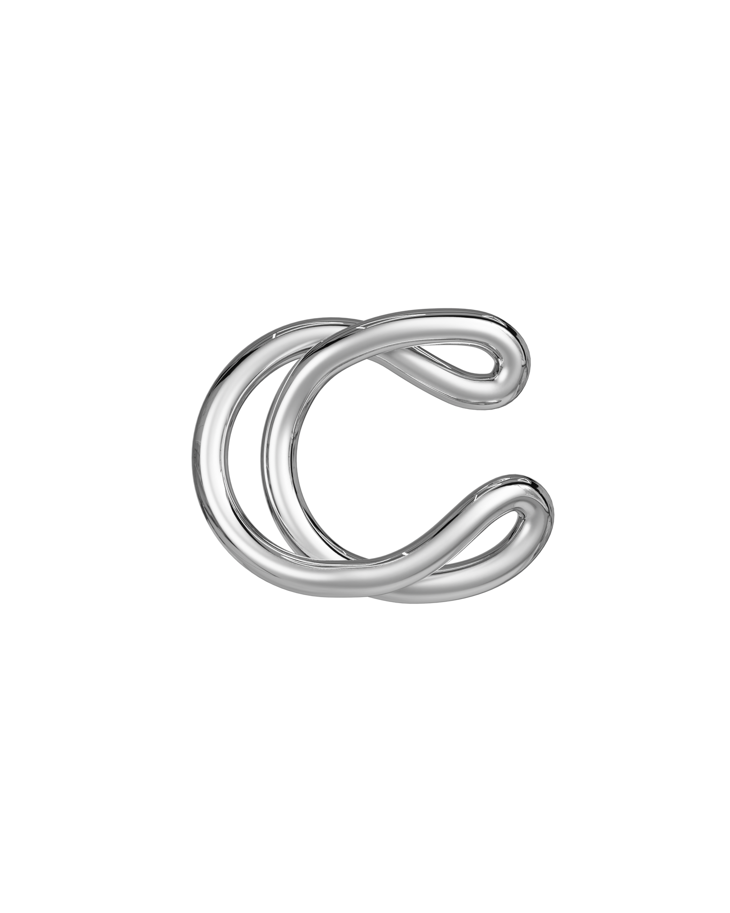 COLLIER ALPHABET C ARGENT