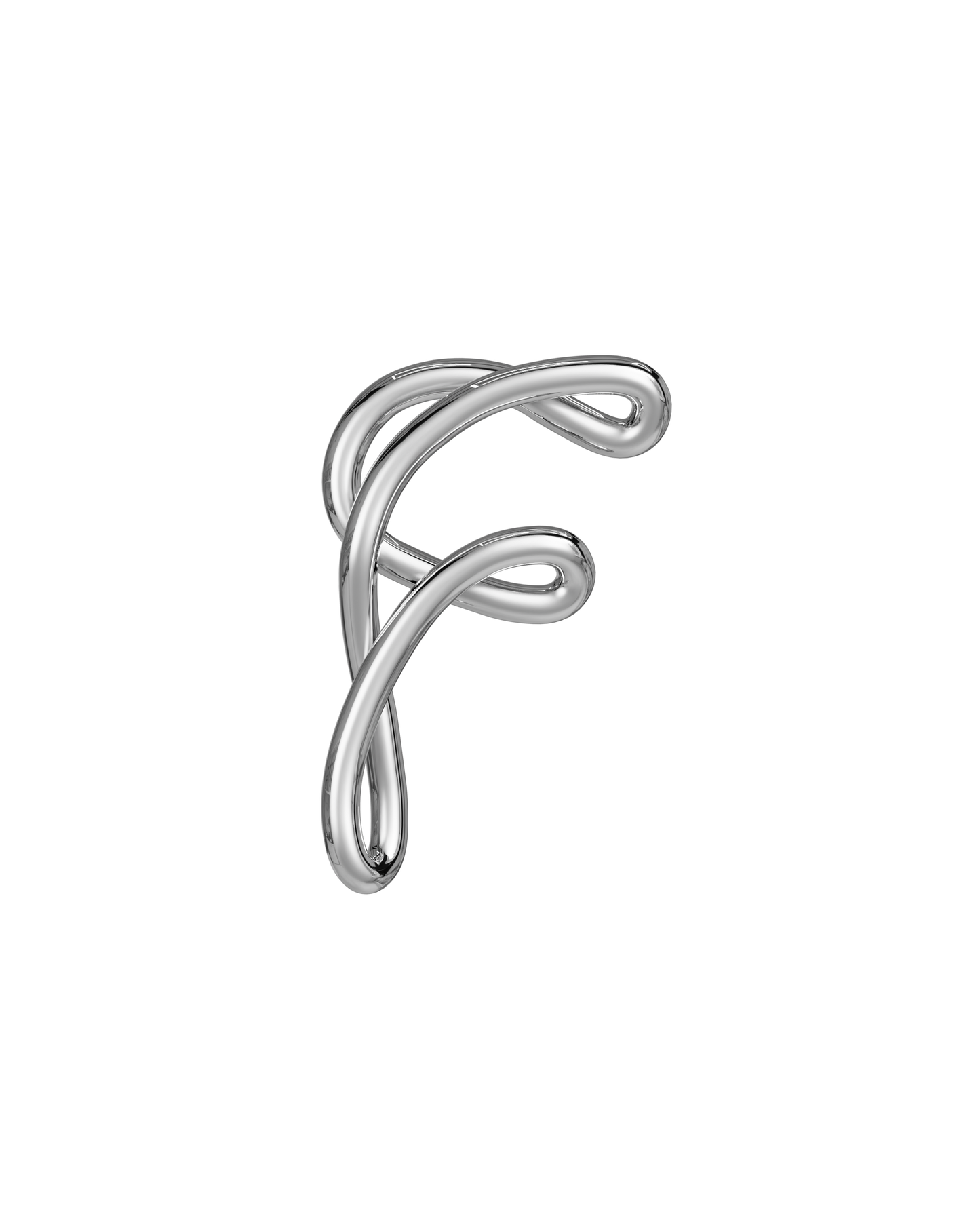 COLLIER ALPHABET F ARGENT