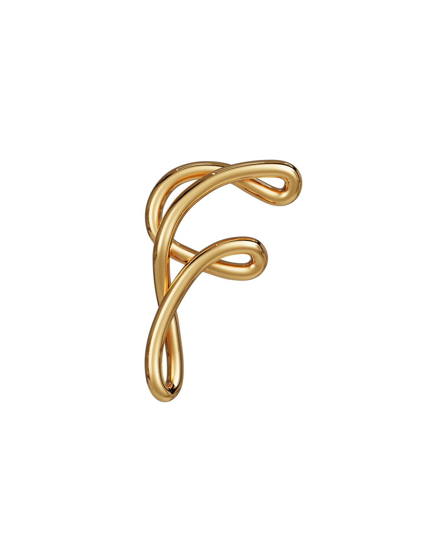 COLLIER ALPHABET F VERMEIL