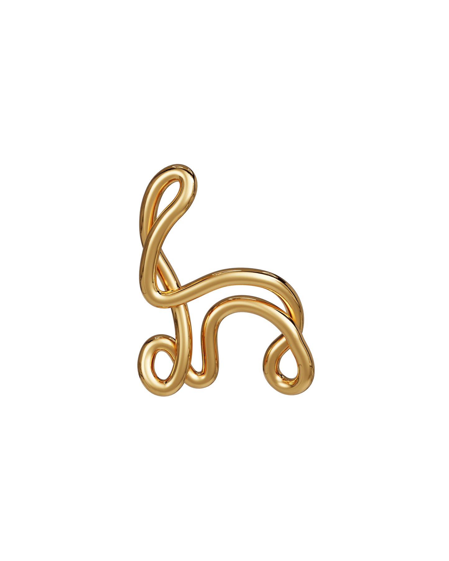 COLLIER ALPHABET H VERMEIL