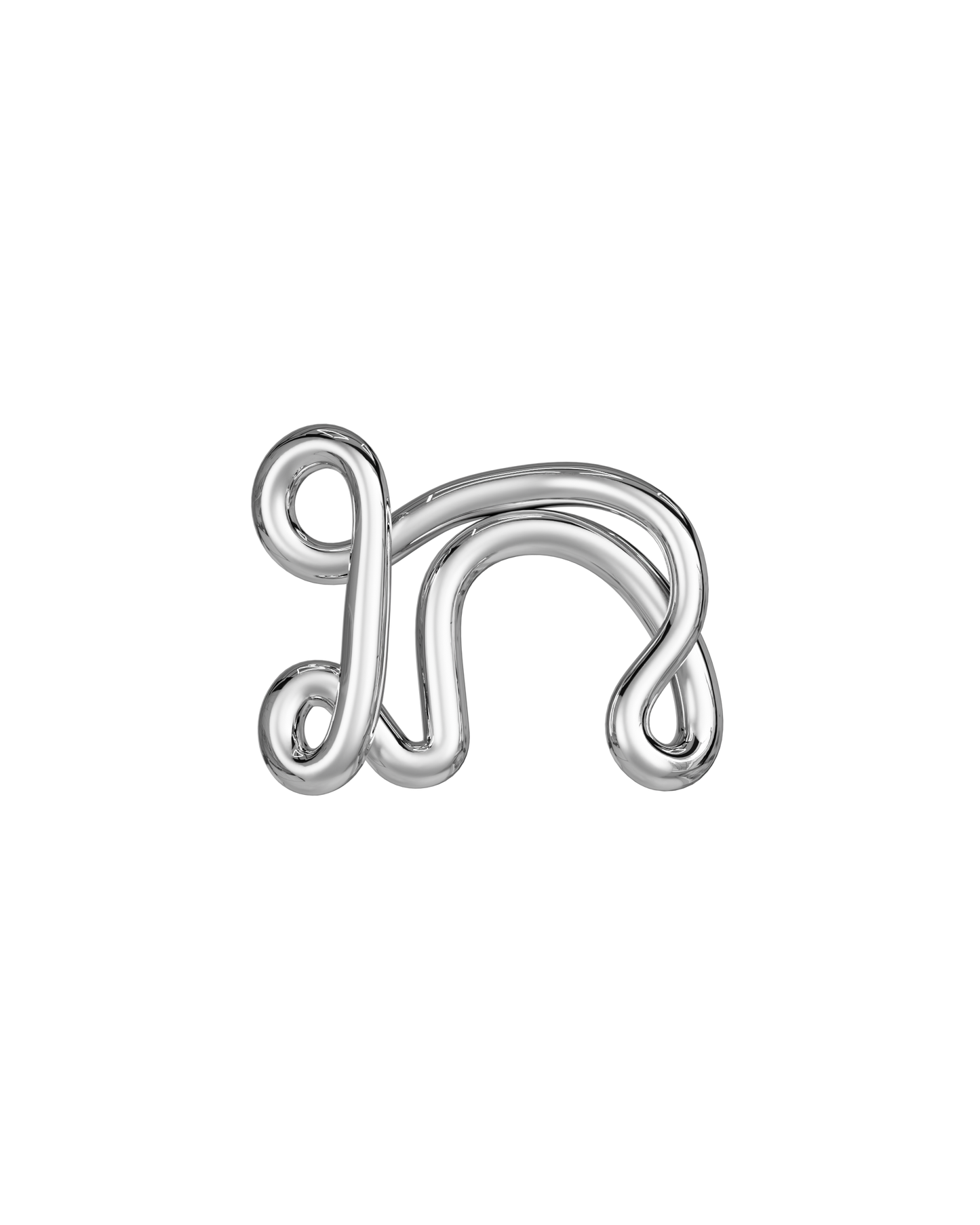 COLLIER ALPHABET N ARGENT