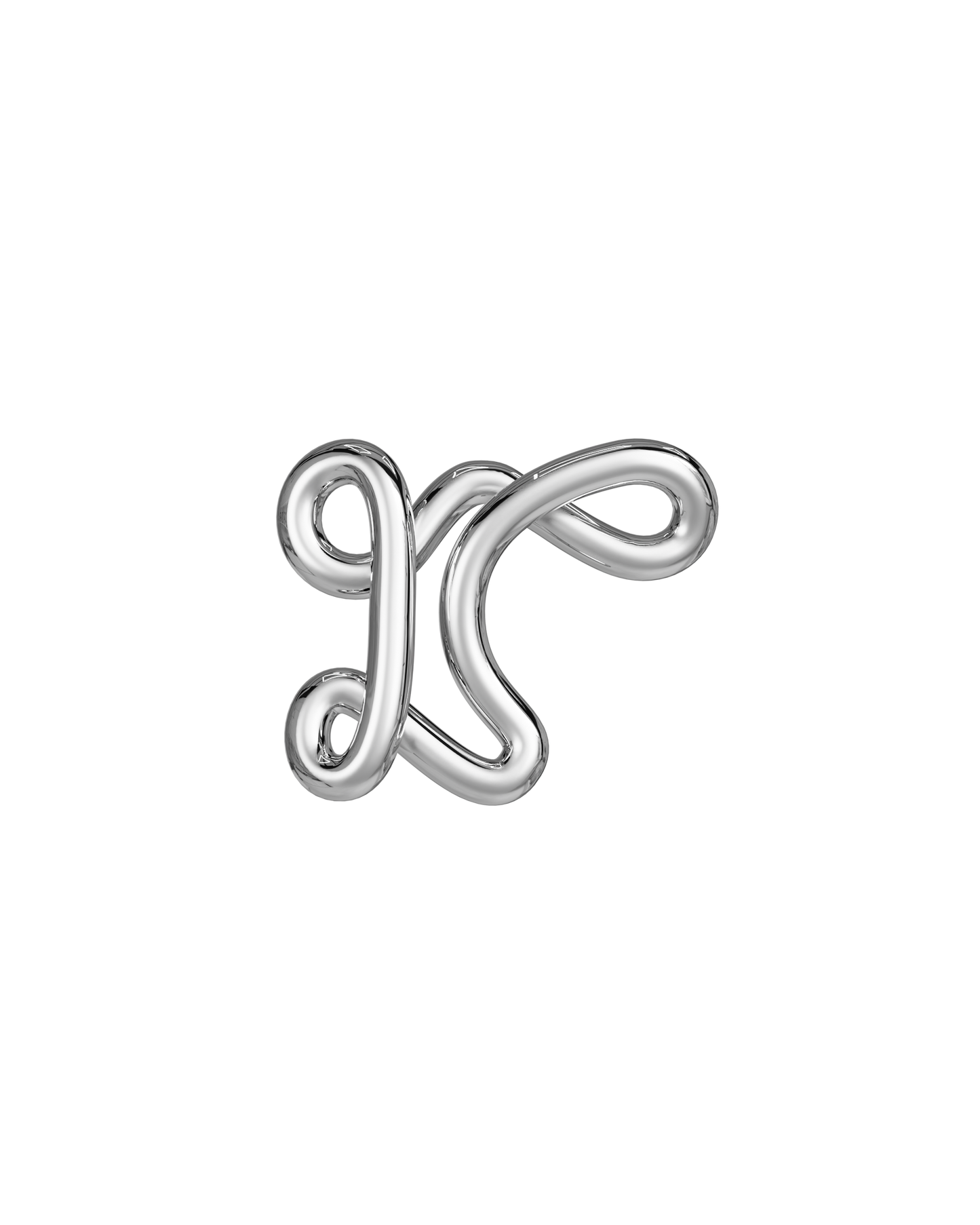 COLLIER ALPHABET R ARGENT