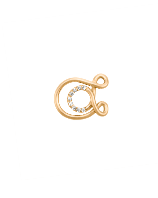 COLLIER ALPHABET A OR JAUNE ET OR JAUNE