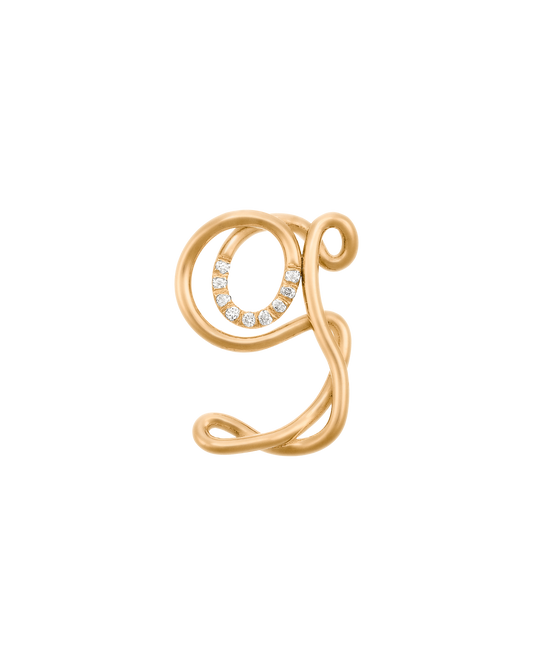 COLLIER ALPHABET G OR JAUNE ET DIAMANTS