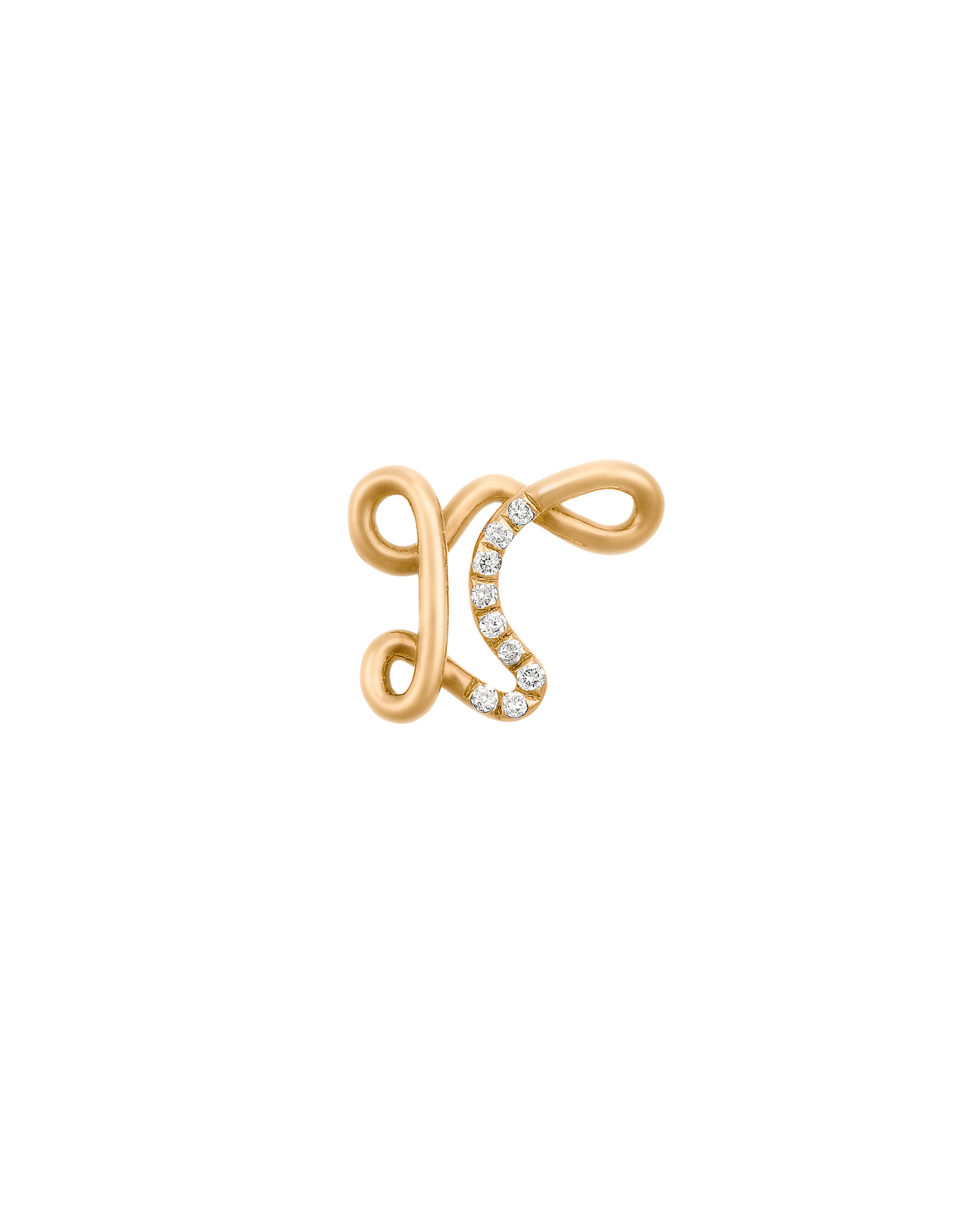 COLLIER ALPHABET R OR JAUNE ET OR JAUNE