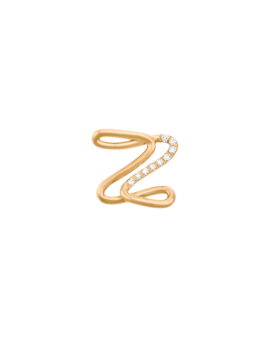 COLLIER ALPHABET Z OR JAUNE ET OR JAUNE