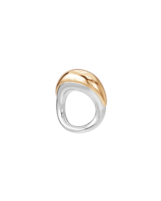 BAGUE LIPS BLOW ARGENT & VERMEIL