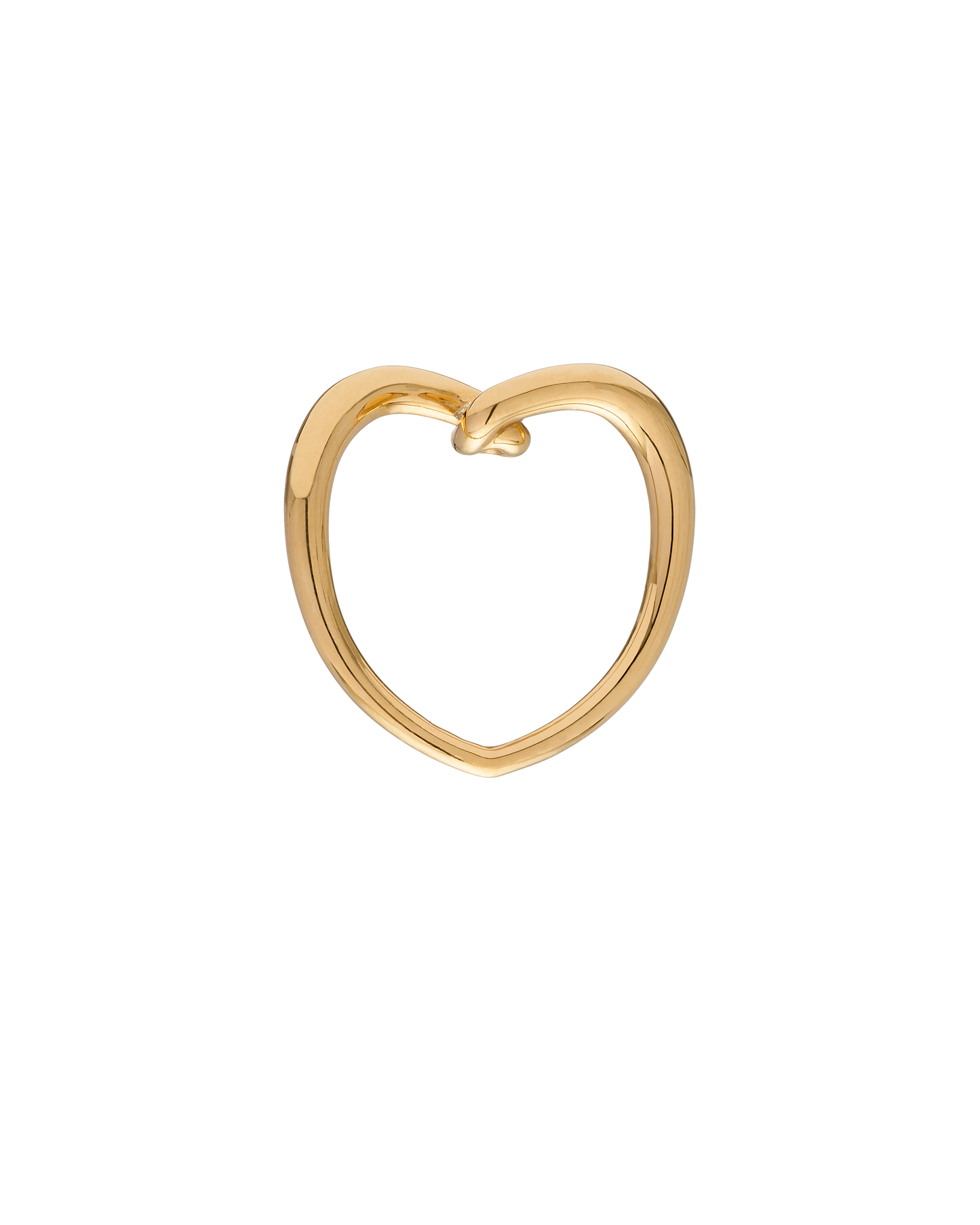 BAGUE COEUR SERTI SCULPTE OR JAUNE