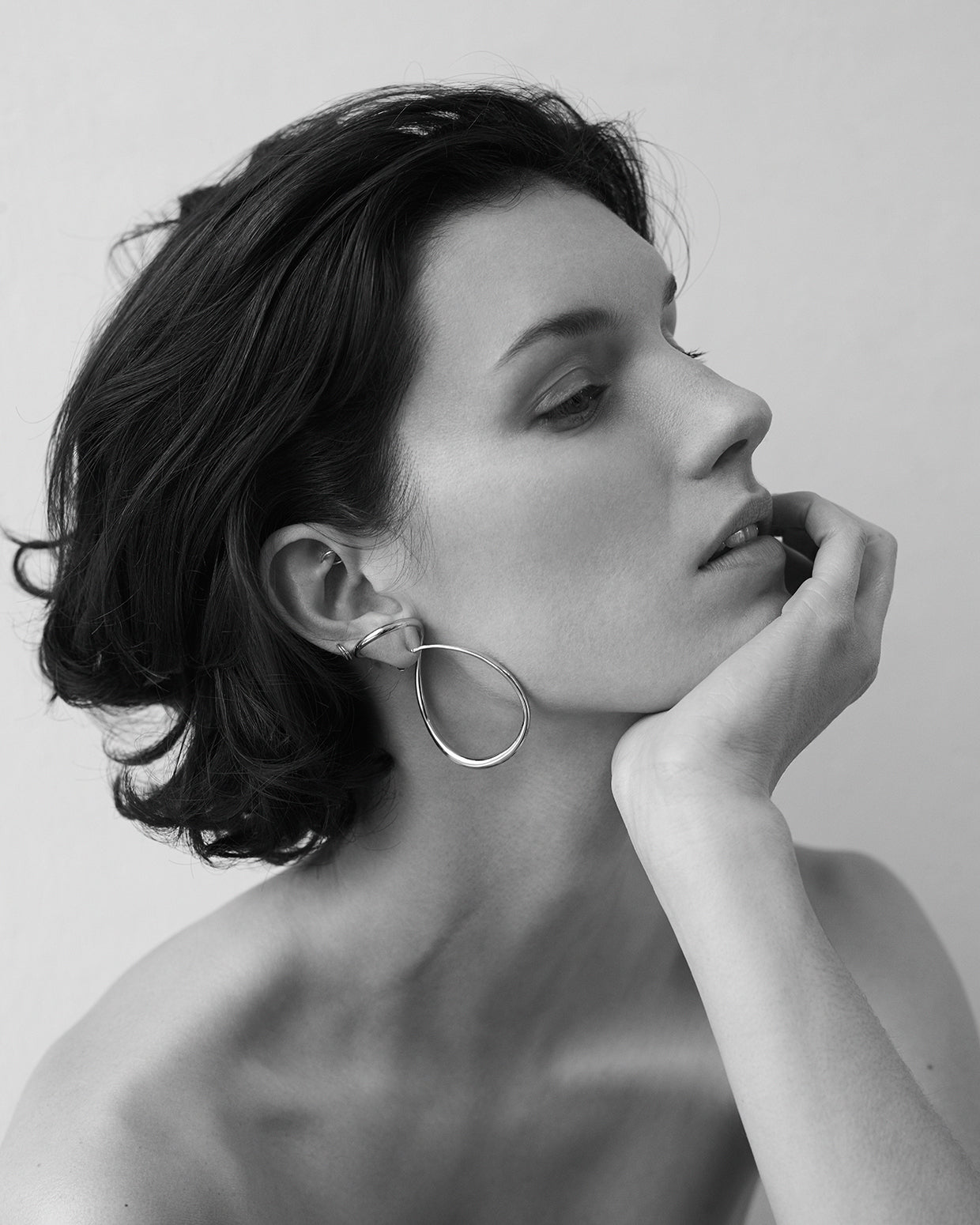 BOUCLE D'OREILLE LOOPING ARGENT