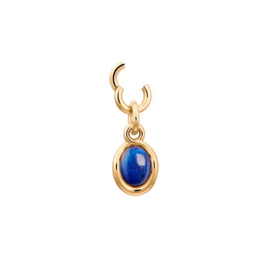 PENDANT FRAMED LAPIS VERMEIL & LAPIS