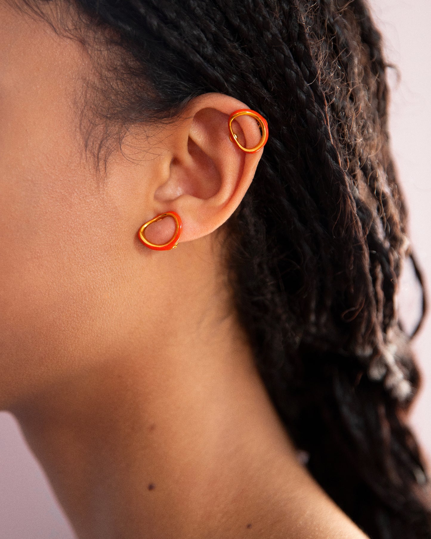 BOUCLES D'OREILLES NAHO M ORAN ORANGE