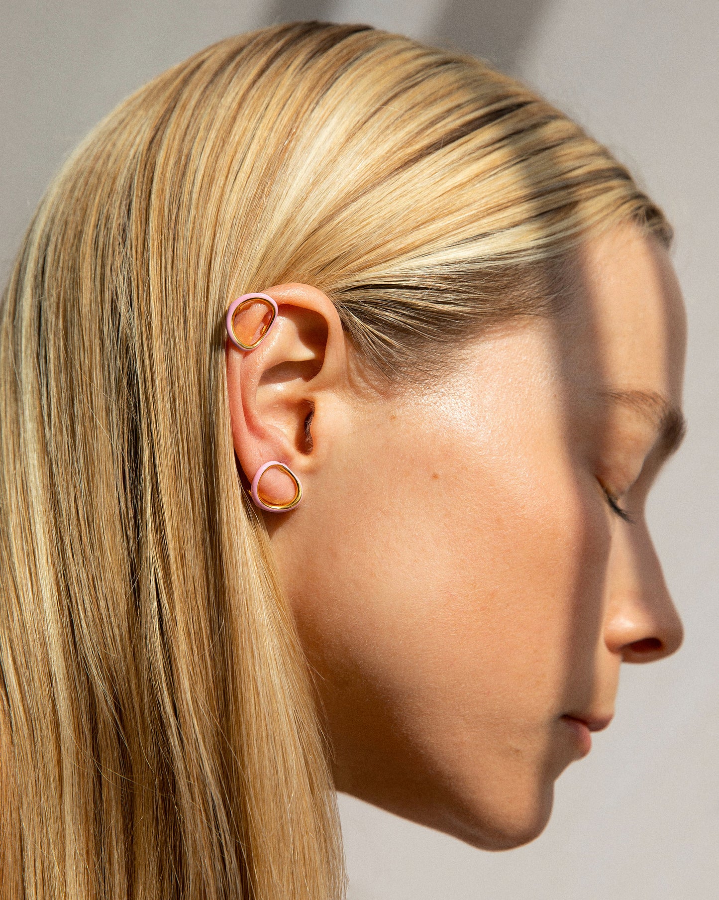 BOUCLES D'OREILLES NAHO S ROSE ROSE