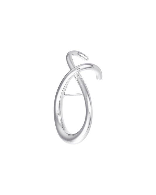 BOUCLE D'OREILLE CRISS CROSS ARGENT