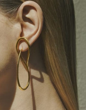 BOUCLES D'OREILLES NEEDLE HOOP VERMEIL