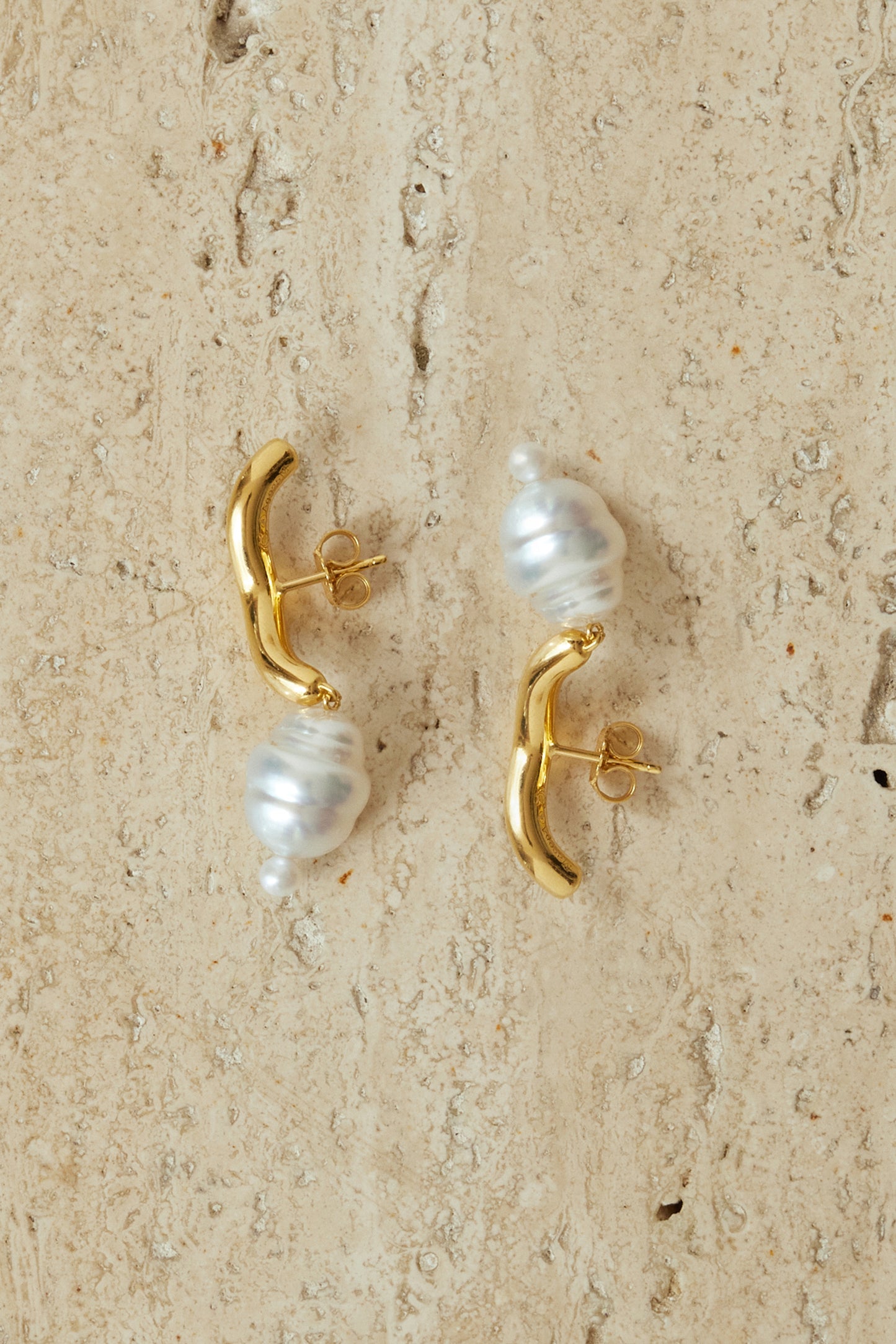 BO WAVE PERLES PAIRES BAROQUES & KESHIS BL