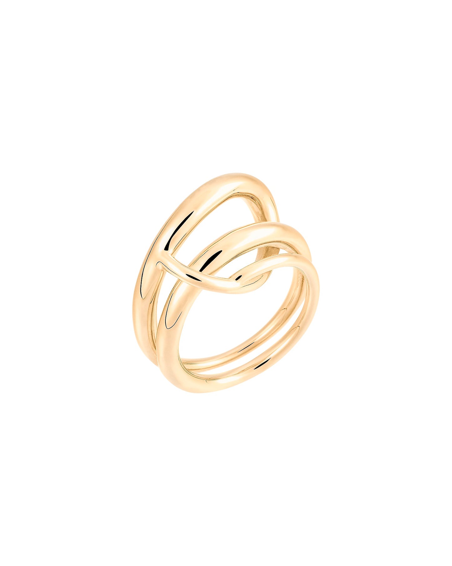 BAGUE LOOPING OR JAUNE