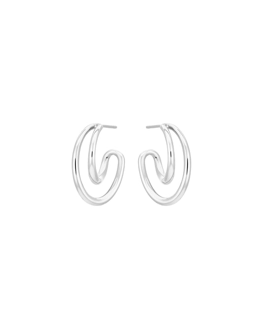 BO MINI INITIAL HOOP ARGENT