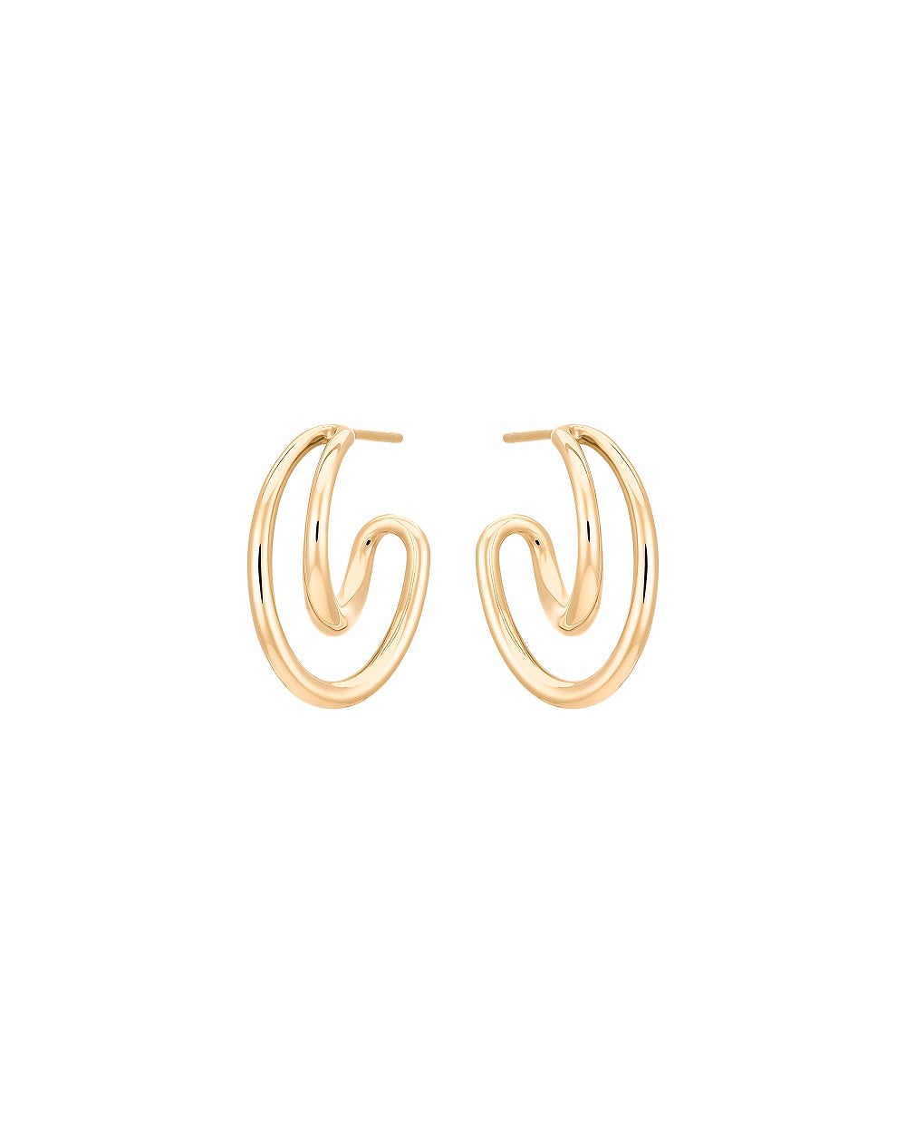 BO MINI INITIAL HOOP VERMEIL