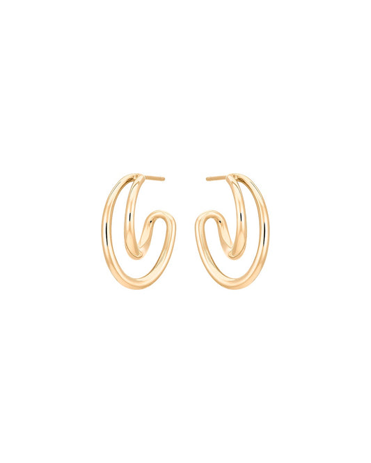 BO MINI INITIAL HOOP VERMEIL