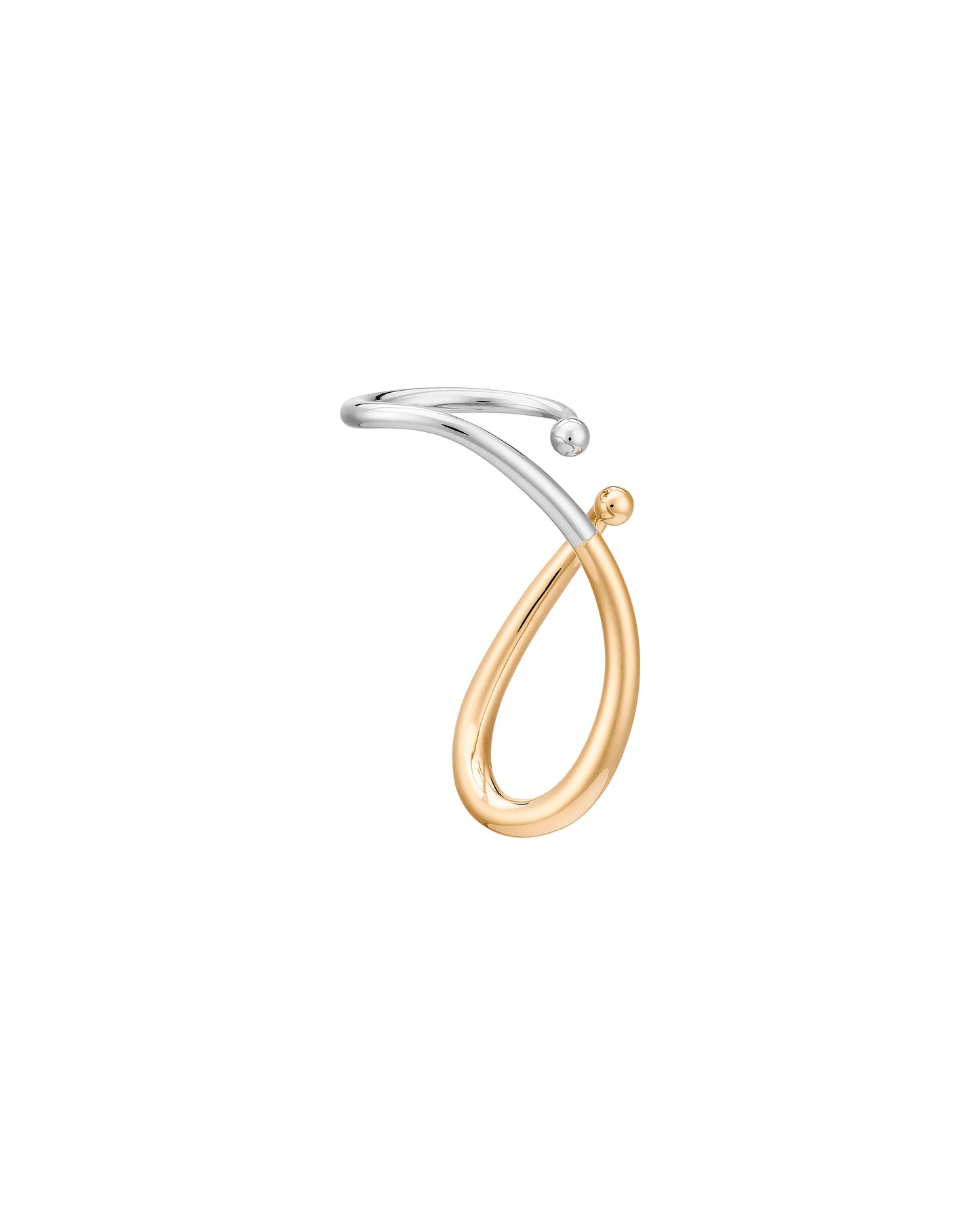 CUFF D'OREILLE PETIT MIRAGE VERMEIL & ARGENT