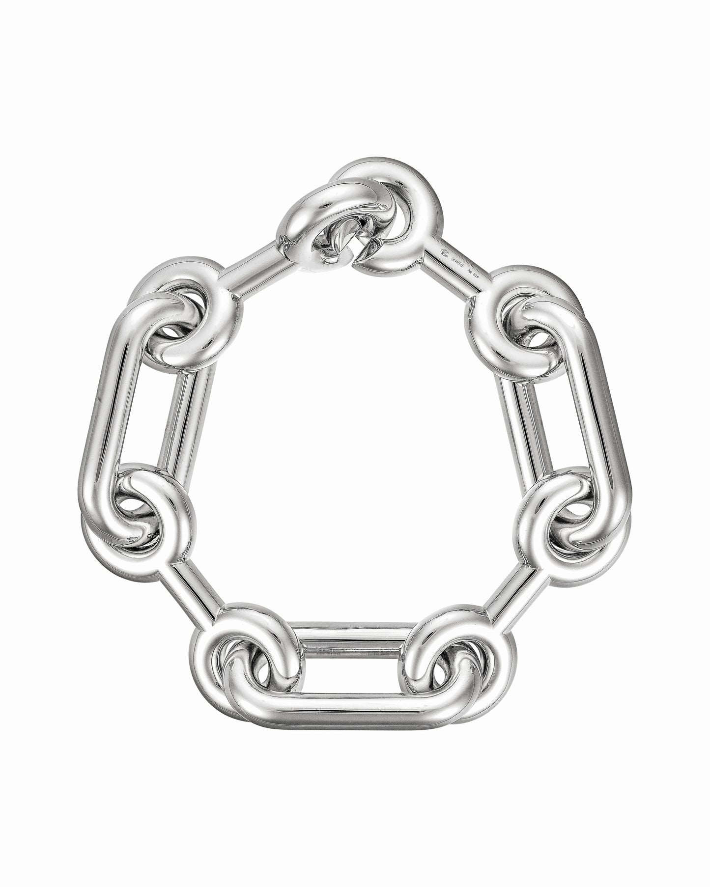 BRACELET MAXI BINARY CHAIN ARGENT