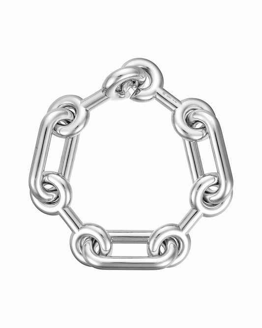 BRACELET MAXI BINARY CHAIN ARGENT