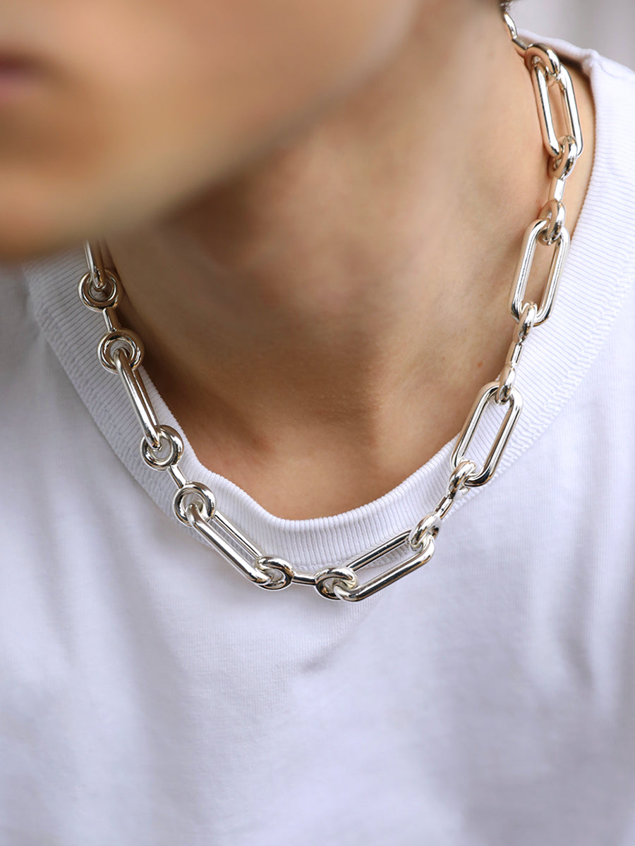 ORIGINAL BINARY CHAIN - LONG ARGENT