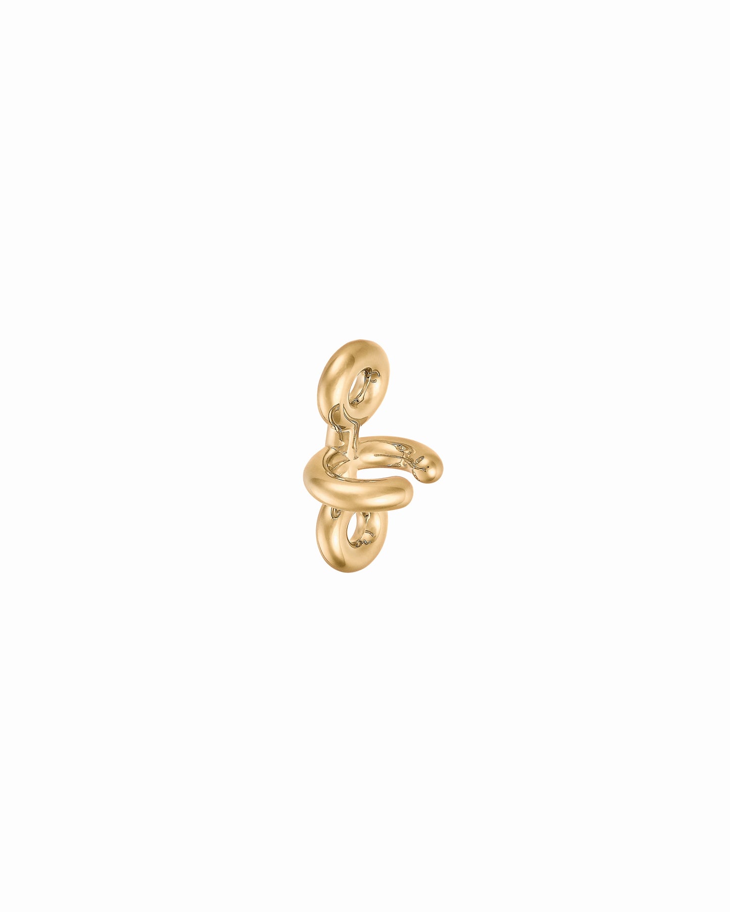 CUFF D'OREILLE BINARY CHAIN  VERMEIL