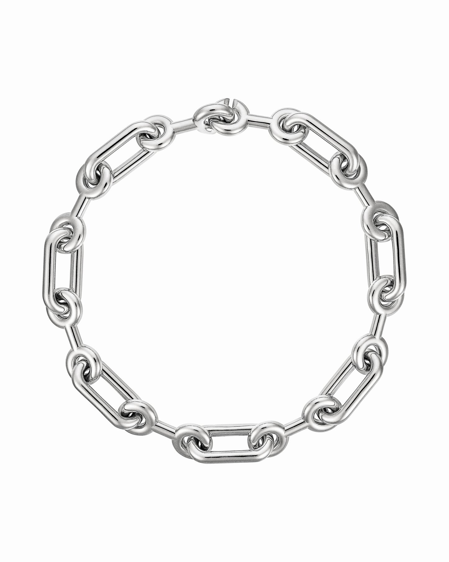 COLLIER MAXI BINARY CHAIN ARGENT
