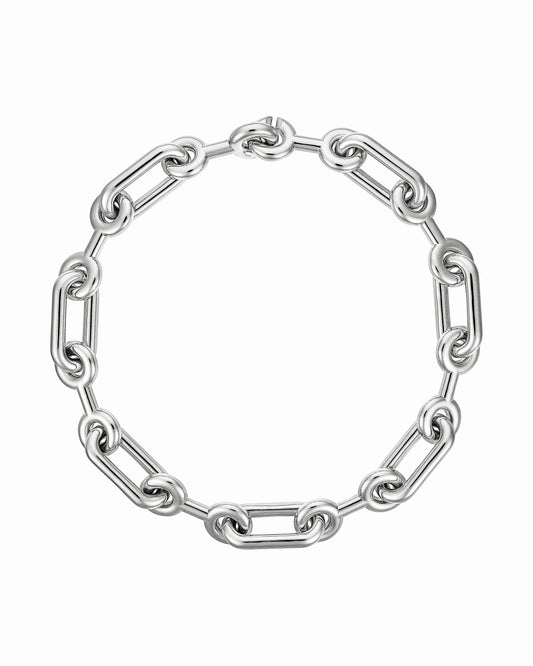 COLLIER MAXI BINARY CHAIN ARGENT