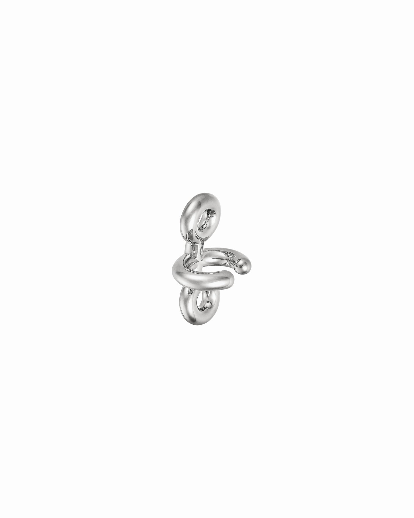 CUFF D'OREILLE BINARY CHAIN ARGENT