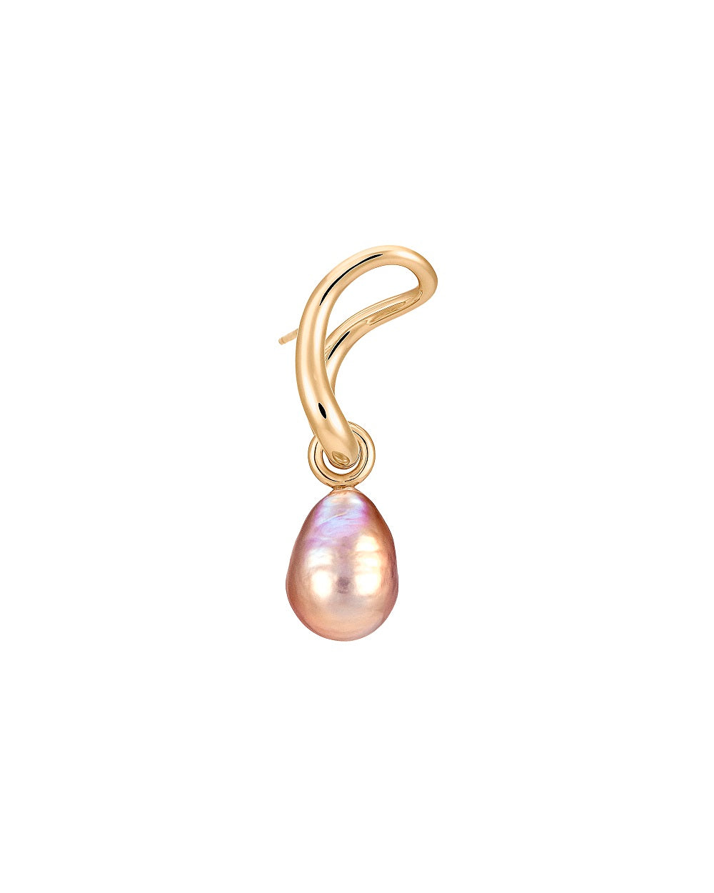 BOUCLE D'OREILLE SLIDE S PERLE VERMEIL