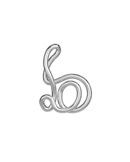 COLLIER ALPHABET B ARGENT