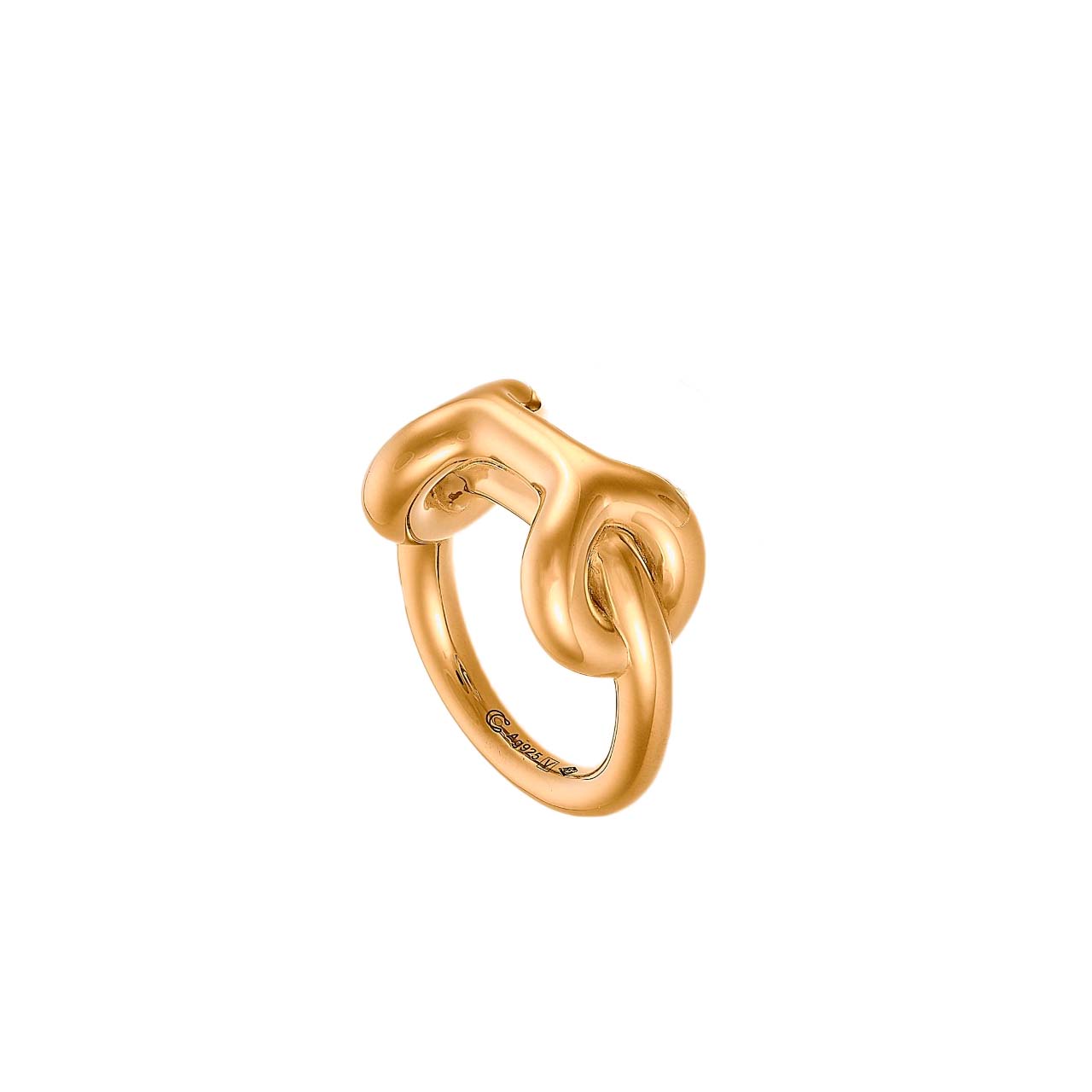 BAGUE BINARY CHAIN VERMEIL