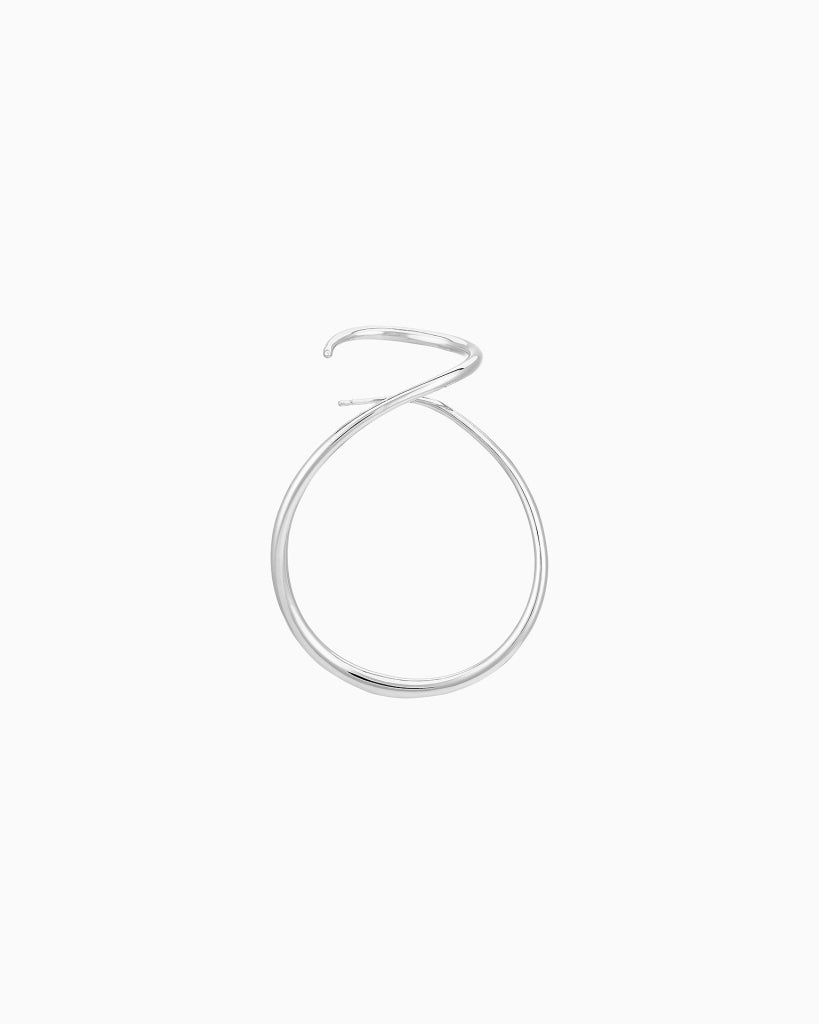 BOUCLE D'OREILLE LOOPING ARGENT
