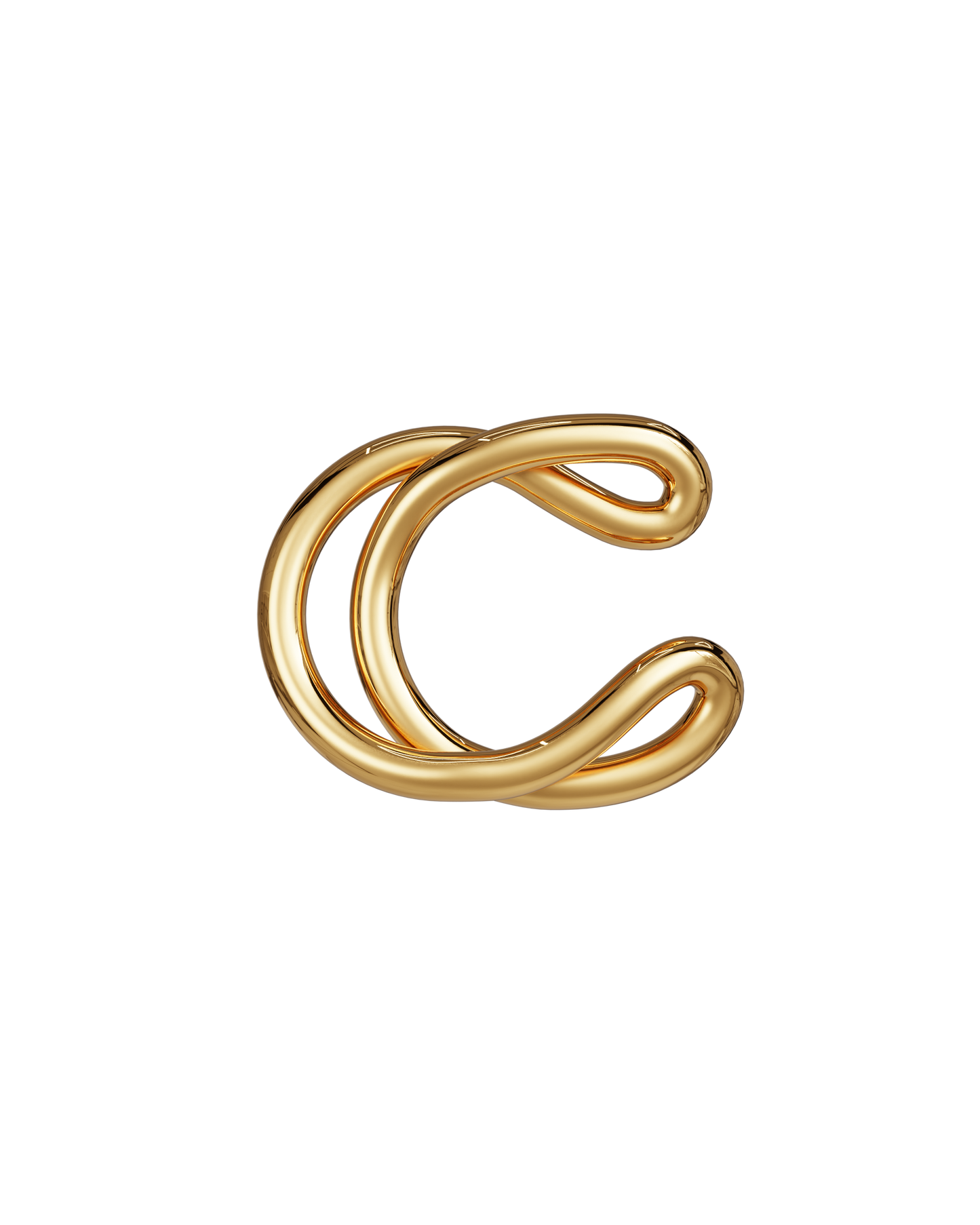 COLLIER ALPHABET C VERMEIL