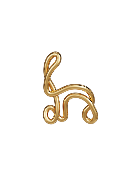 COLLIER ALPHABET H VERMEIL