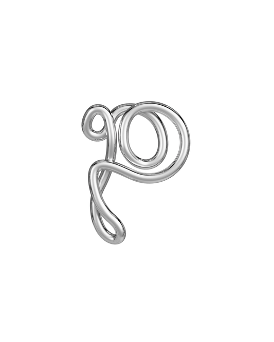 COLLIER ALPHABET P ARGENT