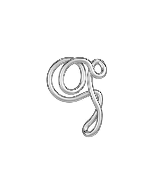 COLLIER ALPHABET Q ARGENT